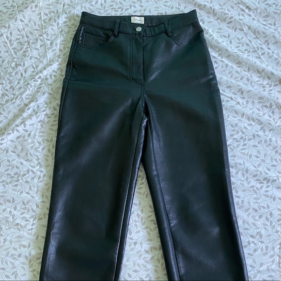 Wilfred/ Aritzia black Melina leather pants-Size 6 - Picture 2 of 5